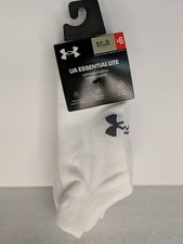 NEW Under Armour UA Essential Lite No Show Socks Mens 8.5 - 13 6 Pairs 
