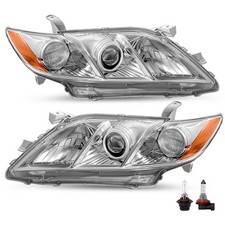 Headlight Compatible with 2007-2009 Toyota Camry Bulbs Included