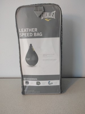 Everlast Leather Speed Bag Size M Model 4241 Boxing Reflex Training Vintage! 