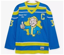 Box Lunch Exclusive Fallout Vault Boy Hockey Jersey Unisex XS NWT