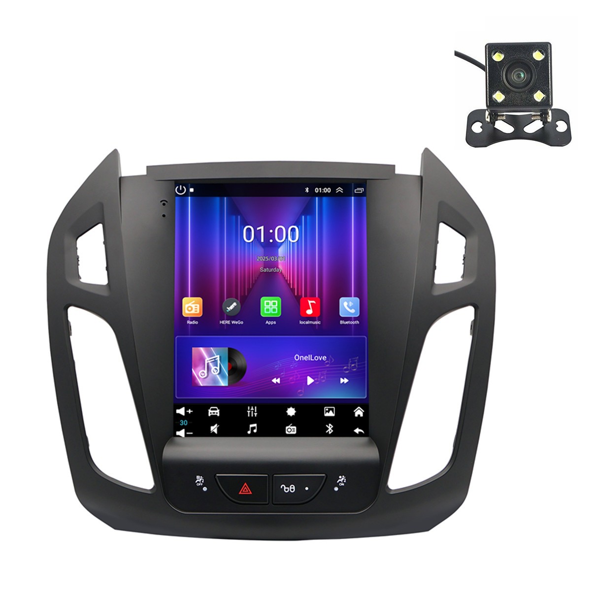 Fit For Ford Transit Connect 2014-2018 For CarPlay Android Auto Radio Stereo+Cam