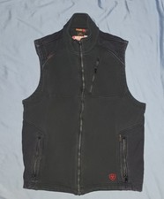 Ariat FR Insulated Vest Mens M Black Full Zip Flame Resistant CAT 2 Arc Rated