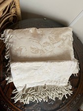 Vintage RARE Laura Ashley Cherub angel tapestry Brocade Champagne Cushions set 2