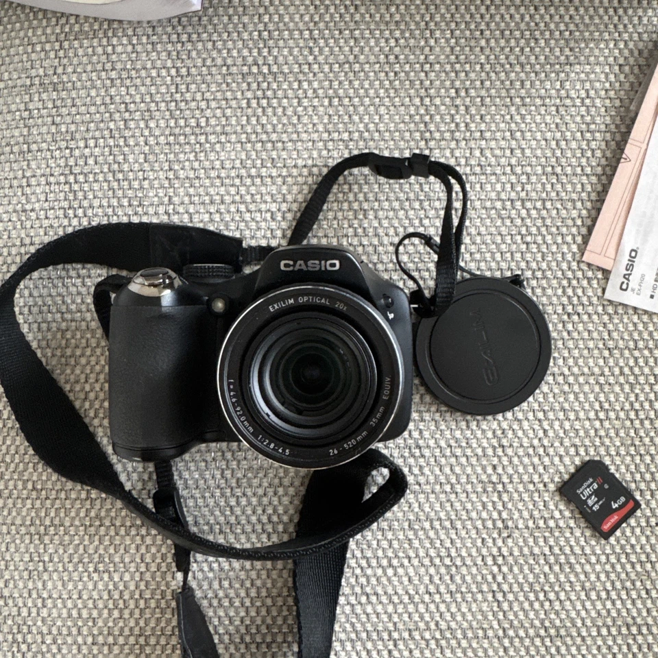 Casio Exilim EX-FH20 Zoom High Speed Compact Digital Camera Black   - Image 2 of 4