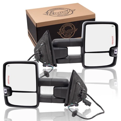 Power Mirror fits 2014-2018 Silverado 1500 Extendable Performance Upgrade Set