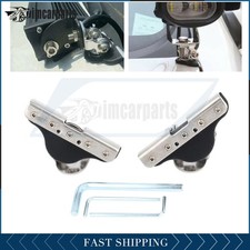 Light Bar Mount Bracket Clamp Holder 2pcs Silver For Car Truck Universal Pair Light Bar Mount Bracket Clamp Holder 2pcs Silver For Car Truck Universal Pair