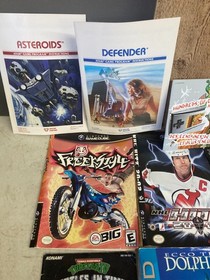 HUGE LOT of 100+ Video Game Manuals  SEGA CD NES SNES GAMECUBE SONIC SUPER MARIO