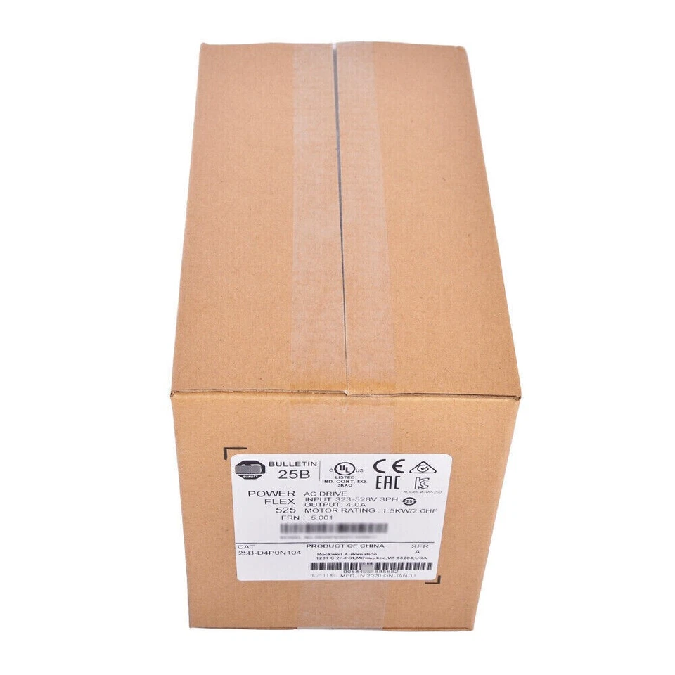 Allen-Bradley 25B-D4P0N104 NEW  PowerFlex 525 1.5kW 2Hp AC Drive US Free Tax - Image 3 of 4