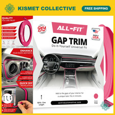 Universal Car Interior Gap Trim - Easy Install Usa Made Pink Color Durable De