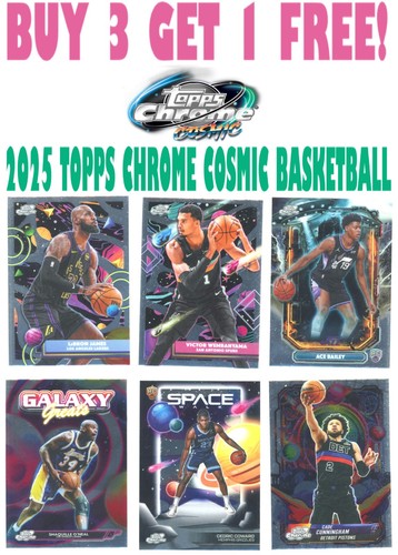 2025-26 Topps COSMIC CHROME Basketball (BUY 3 GET 1) You Pick/Complete Your Set