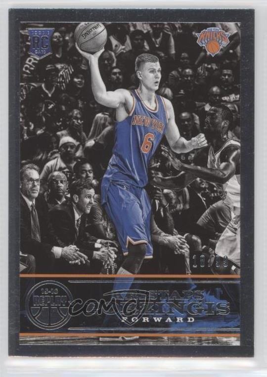 2015-16 Panini Replay 18/99 Kristaps Porzingis #54 Rookie RC 2r7