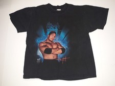 WWF The Rock Rocky Maivia Vintage 1990's Kids Shirt Youth Boys Large WWE RARE