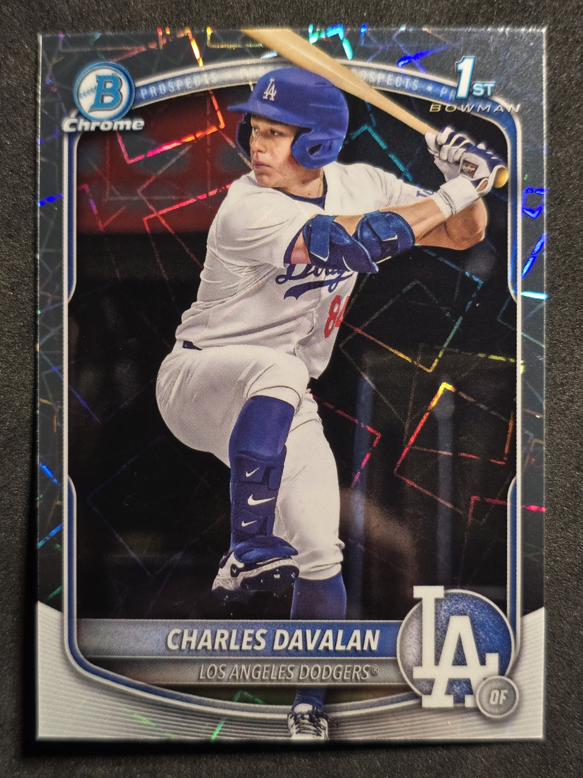 2025 Bowman Draft - Chrome Charles Davalan #BDC-96 Laser Refractor 