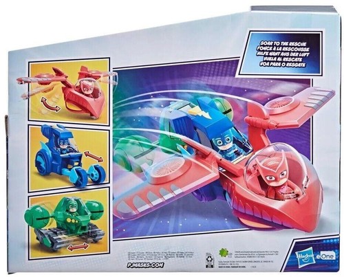 PJ Masks 3-in-1 Combiner Jet Combines 3 vehicles Cat-Car Gekko-Mobile Owl-Glider - Picture 4 of 6