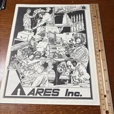 Vintage Ares Military Small Arms Anti-Aircraft Systems Cannon Military Brochure