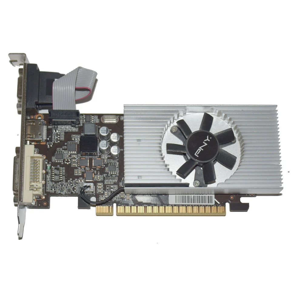PNY GeForce GT 730 2GB DDR3 PCIe 2.0 HDMI DVI VGA Low Profile Graphics Card - Image 3 of 4