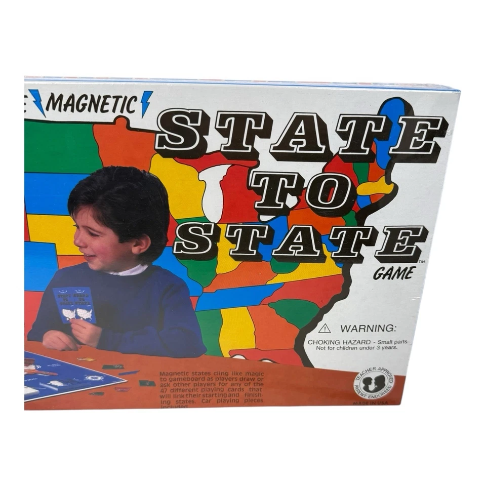The Magnetic State to State Vintage Learning Game 1988 New Sealed Unopened USA - Image 3 of 4