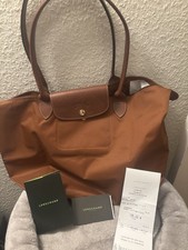 Longchamp Damen Tragetasche L Cognac