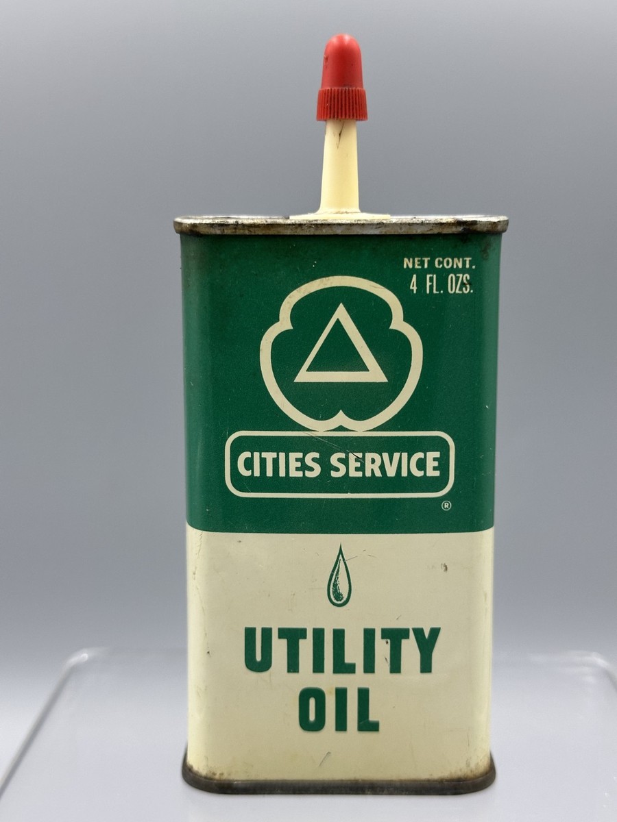 オイル缶3本★1950s-60s／USA／vintage／アメリカ 1950s CITIES SERVICE Utility Oil HANDY OILER Tin Can Vintage Gas