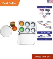 Kids Oven Pan Set for Easy Bake Ultimate Oven with Cupcake Liners Kitchen Toys