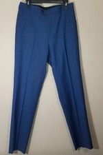 MICHAEL KORS Suit Dress Pants Men 32 x 32 Airsoft Stretch Wool Classic Blue NEW