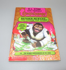 # 4 Deadly Experiments of Dr. Eeek 1st print pb R. L. Stine Give Goosebumps