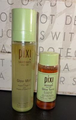 Pixi Skintreats Glow Tonic 5% Glycolic Acid Exfoliating Face Toner 3.4oz