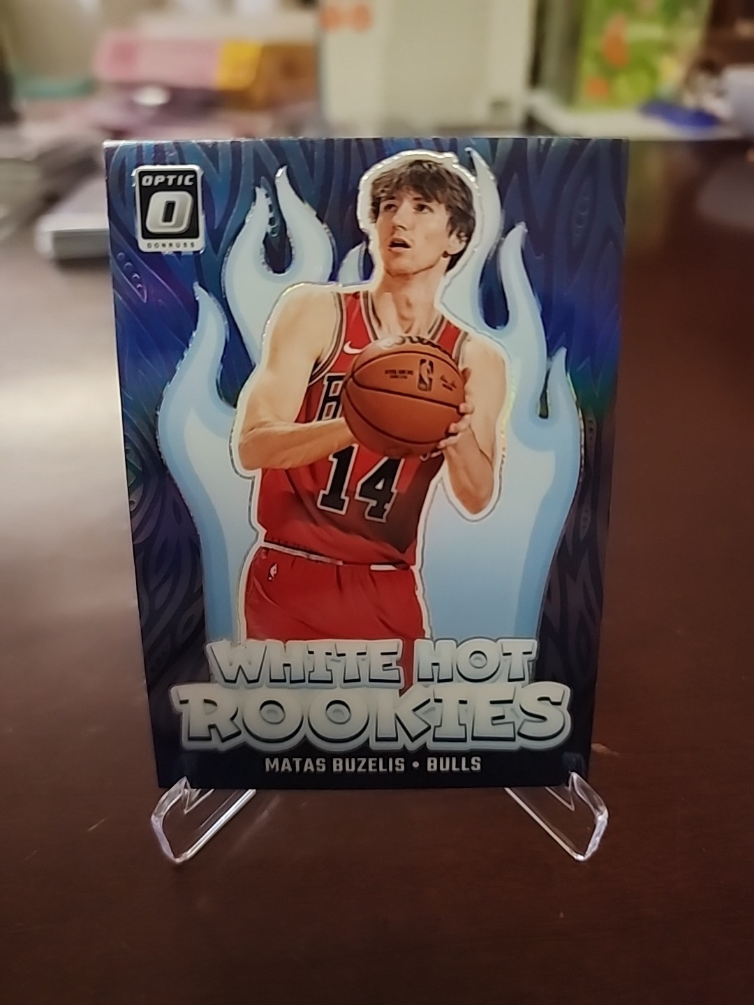2024-25 Donruss Optic Matas Buzelis White Hot Rookies RC Purple Prizm