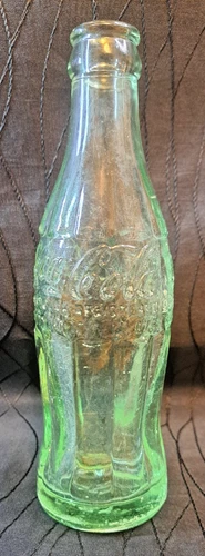 Vintage 1940s–1950s Coca-Cola Green Glass Bottle Seattle WA Embossed
