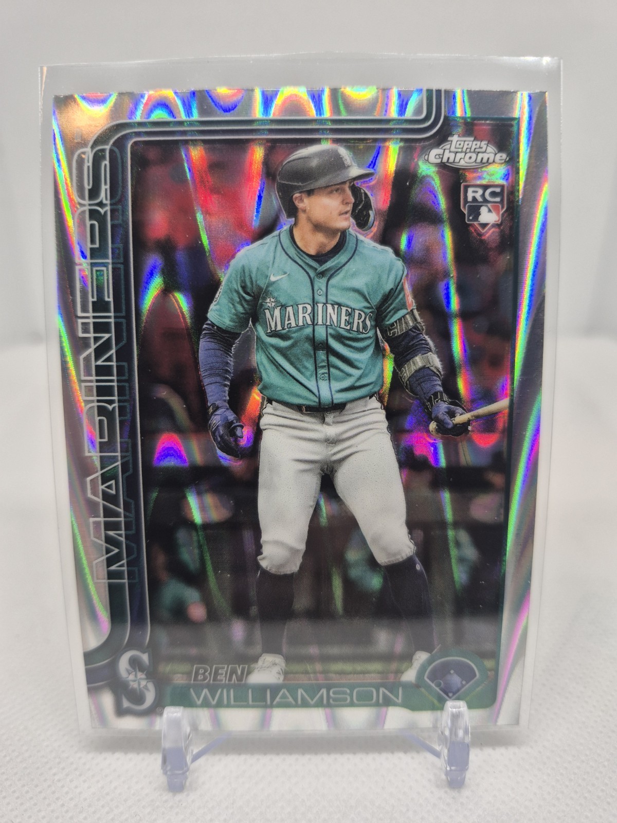 2025 Topps Chrome Update BEN WILLIAMSON #USC168 RayWave Refractor RC Mariners 