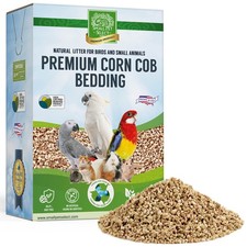 100 Natural Corn Cob Bedding for Pets Small Animal  Bird Cage Litter Safe f...