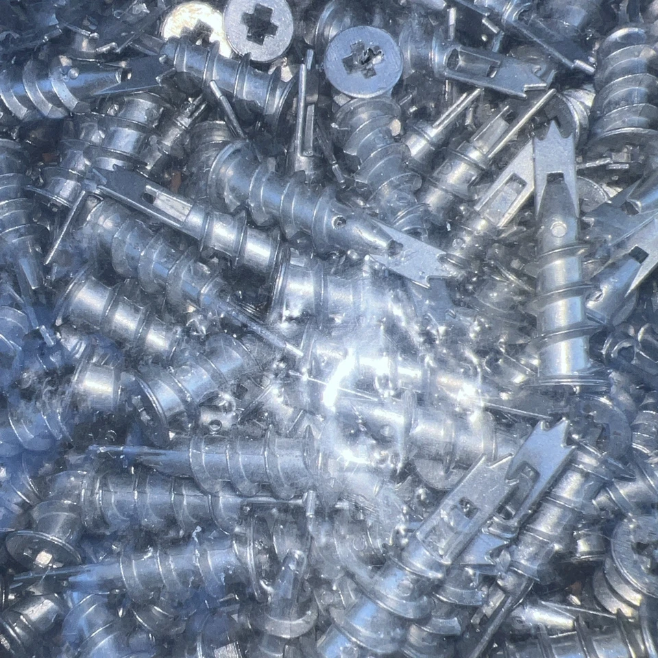 (500) Zip-It 1/2 x 1-5/8 Todo Metal Zinc Pared Hueca Yeso Anclaje EZ #8 Tornillo Foto 2 de 2