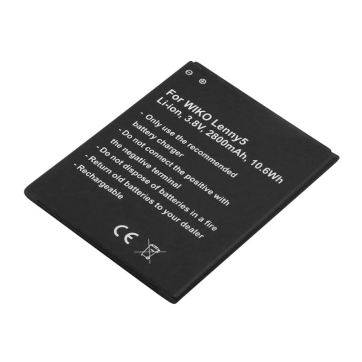 Batterie Wiko Lenny5 3.8V 2800mAh Avizar cellule de qualité supérieure certifiée 115823
