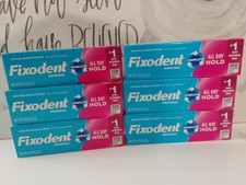 6 PACK Fixodent Denture Adhesive Cream, Original, Strong And Long Hold - 0.75 Oz