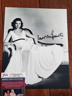 LAUREN BACALL SIGNED AUTOGRAPHED 8X10 PHOTO JSA COA JAMES SPENCE | eBay