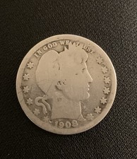 1908 United States Of America Quarter Dollar