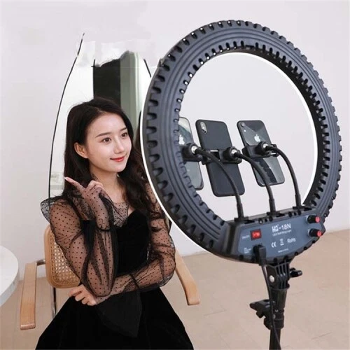 HQ-18N 18 inch 45cm LED Ring Vlogging Photography Video Lights Kits with Remote  - Image 4 of 4