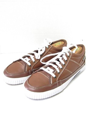 impulse brown leather sneakers