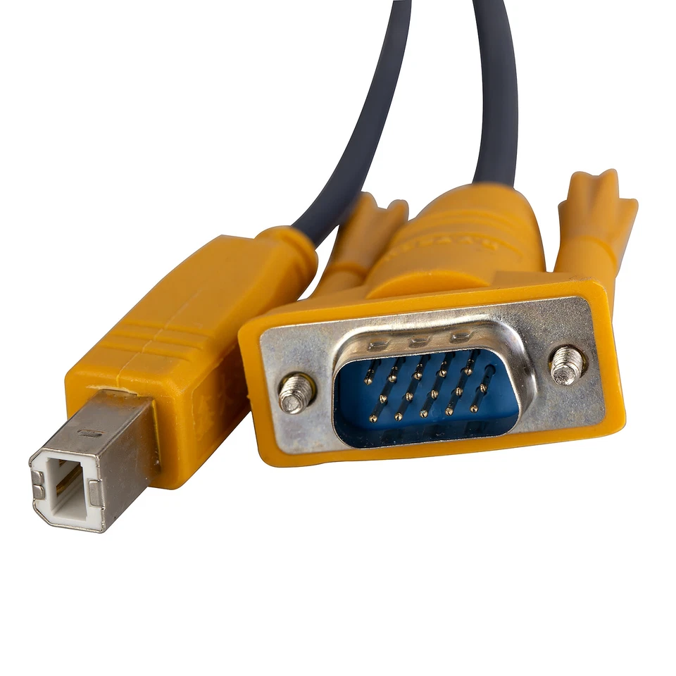 VGA USB KVM Cables 5ft Computer Wire for Laptop Printer D-sub 15pin LCD Monitor - Image 4 of 4