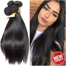 Thick 9A Virgin Remy Human Hair Extensions Weave Weft 3Bundles 300g 28Inch Long