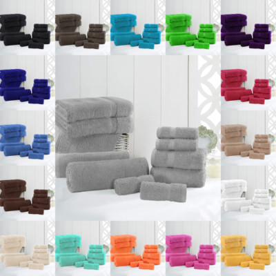 Luxus 100 % Ägyptische Baumwolle Super Weich 600 GSM Handtücher Gesicht Hand Bad Laken