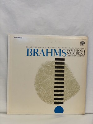 BRAHMS  Symphony No.1  In F Opus 68 IN C MINOR Eric Bergman Vinyl LP 12'' (LP76)