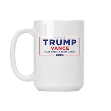 Trump Vance 2024 - Republican Presidential Nomination Mug - Large 15oz White Cup