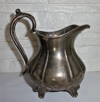 Service sucrier et pot à lait ancien en métal argenté – Styl