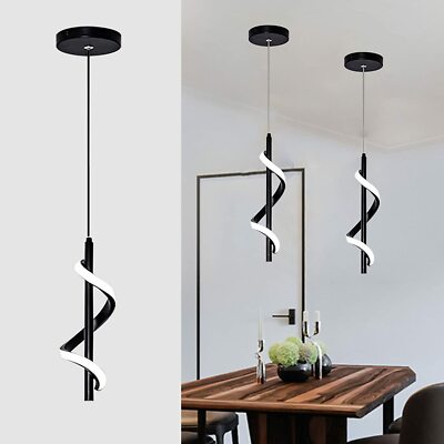 Spiral Modern LED Pendant Light Bedroom Living Room Kitchen