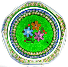 Briefbeschwerer Paperweight PERTHSHIRE PP205 Millefiori Garlanded Bouquet 1999