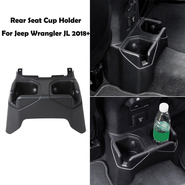 For Jeep Wrangler JL 20182019 Rear Center Console Armrest Box Cup