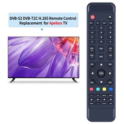 Neew Replace Remote Control Fit For Apebox DVB-S2 DVB-T2/C H.265 IPTV