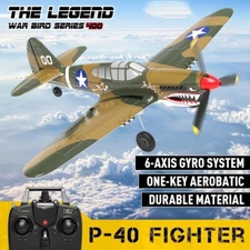 VOLANTEX P40 2.4G RC Airplane 4CH Fighter 6Axis Gyro 400mm Wing Remote Plane Toy