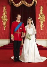 WILLIAM AND KATE ROYAL WEDDING PHOTO FRIDGE MAGNET 5" X 3.5"